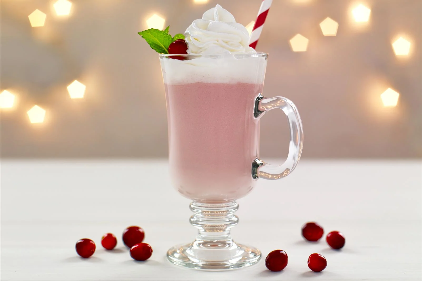 Cranberry white hot chocolate